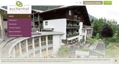 Desktop Screenshot of eschenhof.at